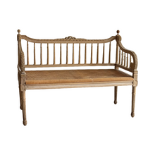 Load image into Gallery viewer, Late 19th Century French Cane Bench