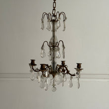 Load image into Gallery viewer, Late 19th Century French 4-Arm Candle Chandelier