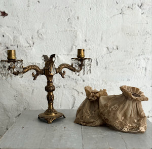 Late 19th Century French Brass Table Lamp