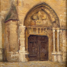 Load image into Gallery viewer, Late 19th Century French Oil Painting of the Église Saint-Taurin, Évreux