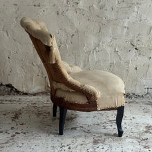 Load image into Gallery viewer, 19th Century French Napoleon III Button-Back Armchair