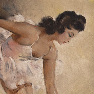 Late 19th Century French Ballerina Painting