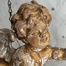 Load image into Gallery viewer, Early 19th Century Italian Carved Flying Cherub