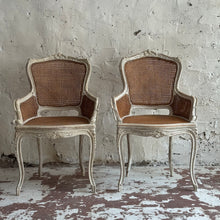 Load image into Gallery viewer, Pair Of 19th Century French Rattan Armchairs