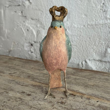 Load image into Gallery viewer, Handmade Crowned Bird Sculpture by a Parisian Artist