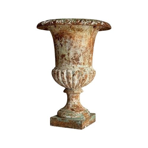 Early 19th Century French Cast Iron Urn