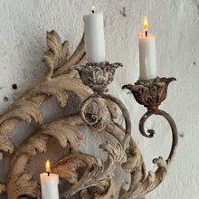 Load image into Gallery viewer, Late 19th Century French Candle Appliqué