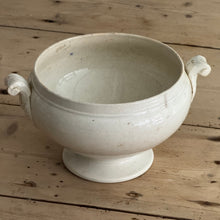 Load image into Gallery viewer, French Opaque De Sarreguemines Ironstone Soupière Base with Acanthus Leaf Decoration
