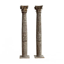 Load image into Gallery viewer, Pair of 18th Century French Carved Corinthian Columns