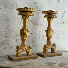 Load image into Gallery viewer, Pair Of Late 19th Century French Gilt Candlesticks