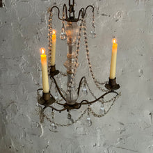 Load image into Gallery viewer, Late 19th Century French 3-Arm Candle Chandelier