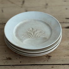 Load image into Gallery viewer, Set of Four Antique French Digoin &amp; Sarreguemines Fleur-de-Lis Ironstone Entrée Plates