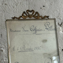 Load image into Gallery viewer, Late 19th Century French Glass Picture Frame