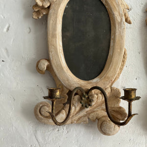 Pair Of Early 19th Century French Mirrored candle sconces
