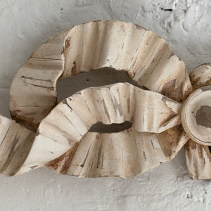 19th Century French Carved Wooden Bow