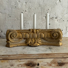Load image into Gallery viewer, Early 19th Century French Gilt Architectural Fragment Candleholder