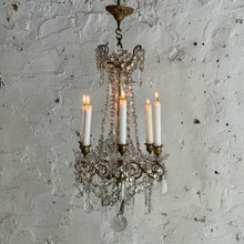 Load image into Gallery viewer, Late 19th Century French Belle Époque 6-Arm Candle Chandelier