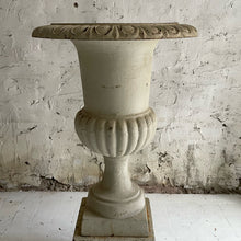 Load image into Gallery viewer, 20th Century French Cast Iron Urn On Plinth