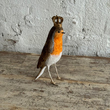 Load image into Gallery viewer, Handmade Crowned Robin Sculpture by a Parisian Artist