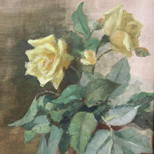 Load image into Gallery viewer, French Floral Still Life of Yellow Roses, Early–Mid 20th Century