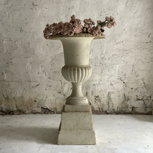 Load image into Gallery viewer, 20th Century French Cast Iron Urn On Plinth