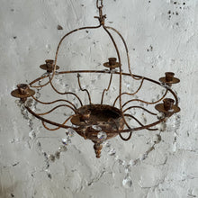 Load image into Gallery viewer, Rustic French 6-Arm Candle Chandelier