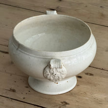 Load image into Gallery viewer, French Opaque De Sarreguemines Ironstone Soupière Base with Acanthus Leaf Decoration