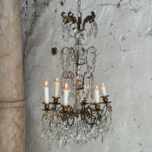 Load image into Gallery viewer, Early 19th Century French 6-Arm Candle Chandelier