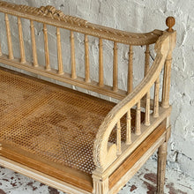 Load image into Gallery viewer, Late 19th Century French Cane Bench