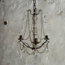 Load image into Gallery viewer, Late 19th Century French 3-Arm Candle Chandelier