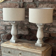 Load image into Gallery viewer, Pair Of 19th Century French Stone Balustrade Lamps