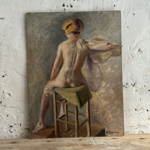 Load image into Gallery viewer, Early 20th Century French School Nude Study on Board | Signed