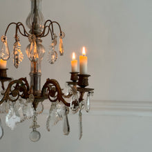 Load image into Gallery viewer, Late 19th Century French 4-Arm Candle Chandelier