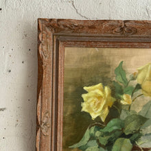 Load image into Gallery viewer, French Floral Still Life of Yellow Roses, Early–Mid 20th Century