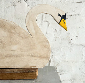 20th Century French Wooden Swan