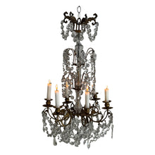 Load image into Gallery viewer, Early 19th Century French 6-Arm Candle Chandelier