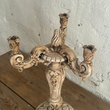 Load image into Gallery viewer, Early 19th Century French Wooden Candelabra