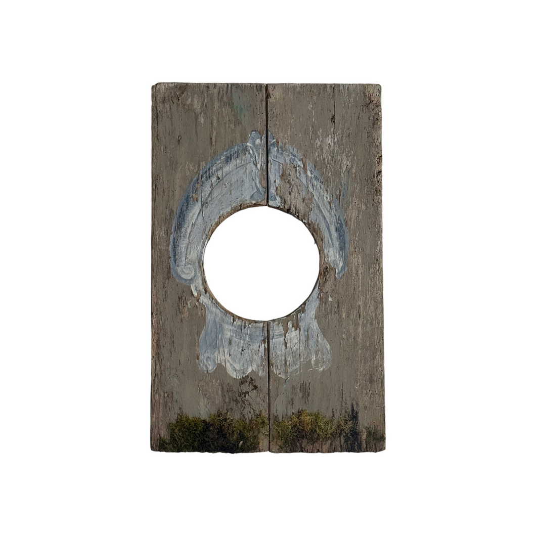 Late 19th Century French Hand Painted L’oeil De Boeuf Panel