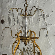 Load image into Gallery viewer, Late 19th Century French 4-Arm Candle Chandelier