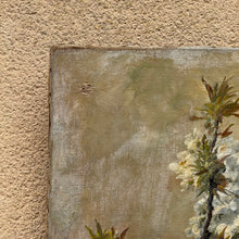 Load image into Gallery viewer, 19th Century Attributed to Edmond van Coppenolle (1846–1914) – Blossom in a Blue Faience Vase, Oil on Canvas