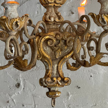 Load image into Gallery viewer, Late 19th Century Italian Candle Chandelier