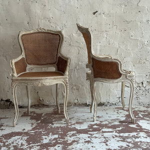 Pair Of 19th Century French Rattan Armchairs