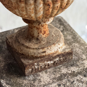 Early 19th Century French Cast Iron Parisian Urn
