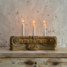 Load image into Gallery viewer, Early 19th Century French Gilt Architectural Fragment Candleholder