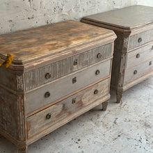 Load image into Gallery viewer, Rare Pair Of Swedish Gustavian Chests