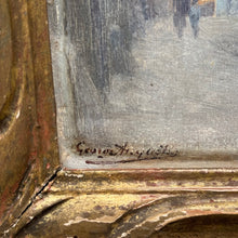 Load image into Gallery viewer, Late 19th Century French Oil Painting of Rue Saint-Pavin de la Cité, Vieux Mans, Le Mans