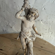 Load image into Gallery viewer, Early 19th Century French Wooden Statue/Candlestick