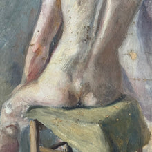 Load image into Gallery viewer, Early 20th Century French School Nude Study on Board | Signed