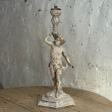 Load image into Gallery viewer, Early 19th Century French Wooden Statue/Candlestick