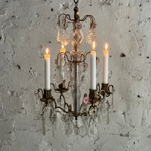 Load image into Gallery viewer, Late 19th Century French 4-Arm Candle Chandelier